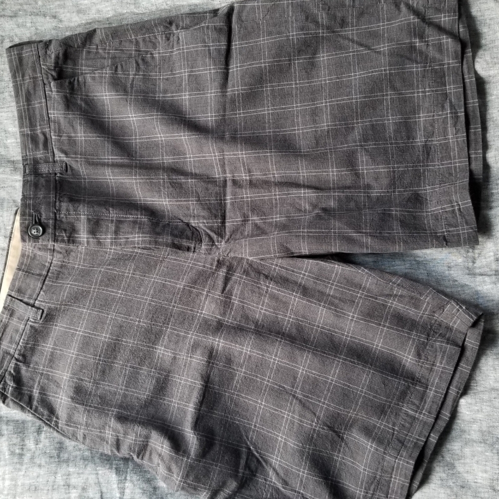 Grey plaid shorts, Men's, size 34